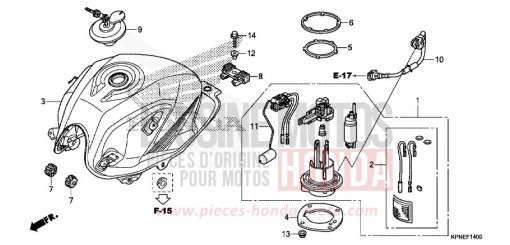 SERBATOIO CARBURANTE GLR1251WHH di 2017